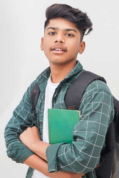An Indian student